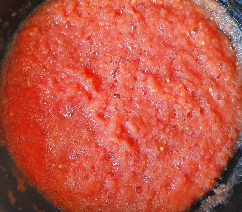 Fermented tomatoes height of fermentation