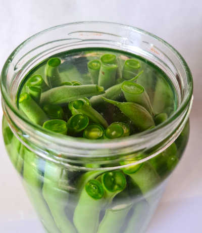 Lacto fermented green beans